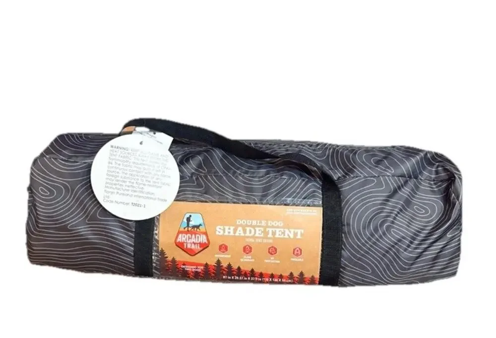 Arcadia Trail Outdoor Double Dog Shade Tent 67” X 39.37” X 37.5” New With Tags